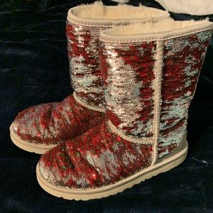 Sequin Ugg boots